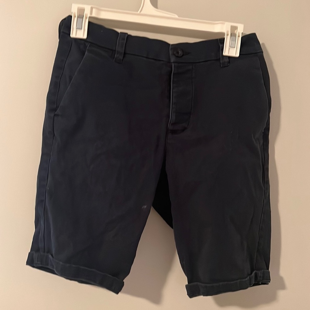 Topman Mens Navy Shorts
